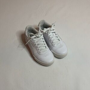 Puma Kids White Soft Foam+ Sneakers
